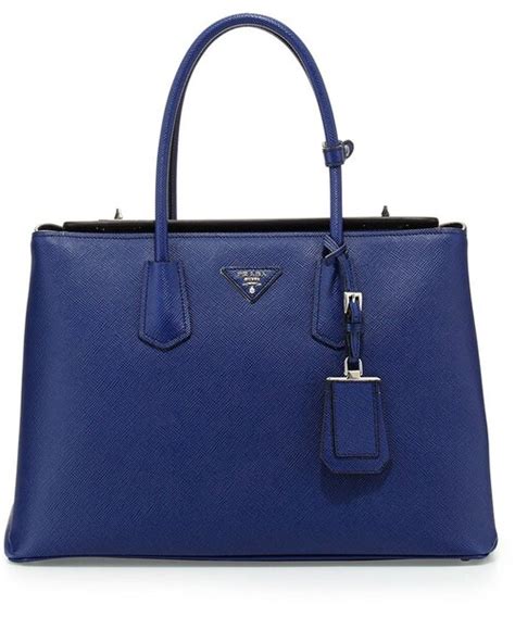 Prada Saffiano Cuir Twin Bag, Ink Blue (Inchiostro)